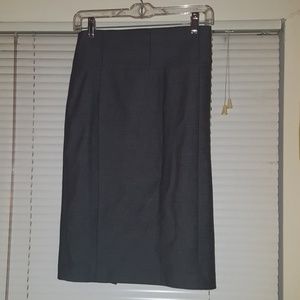 Express Long Gray Pencil Skirt
